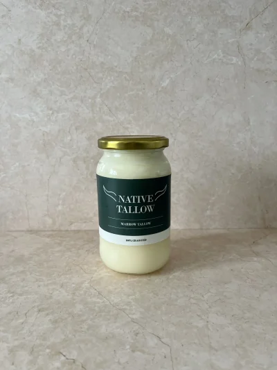 Native tallow - grass fed unscented tallow3